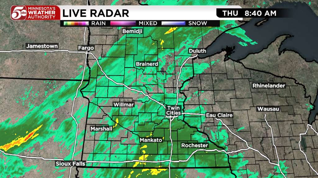 Thursday weather: Cool and wet day ahead — KSTP 5, Fridley Community news