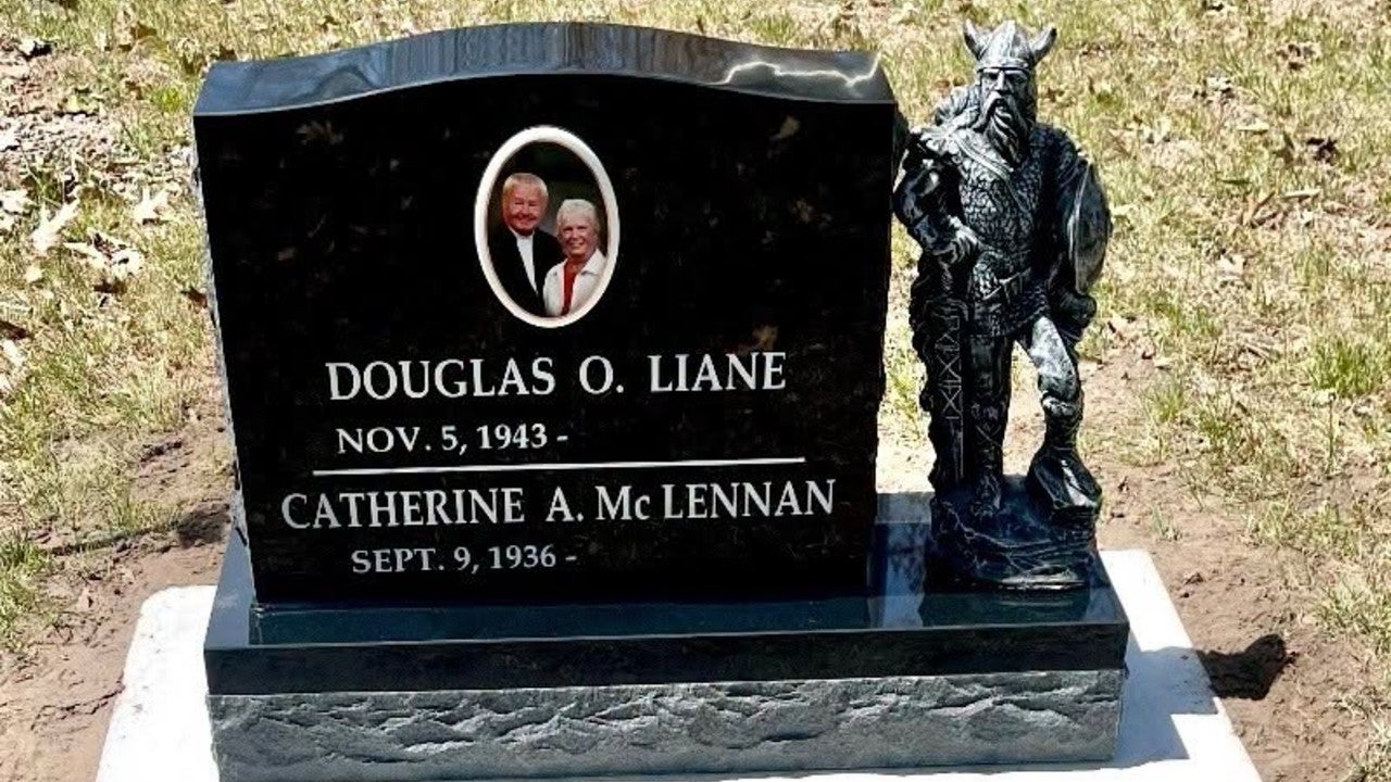 Minnesota couple seeking stolen Viking statue taken from Garrison Cemetery headstone — KSTP 5, Fridley Community news