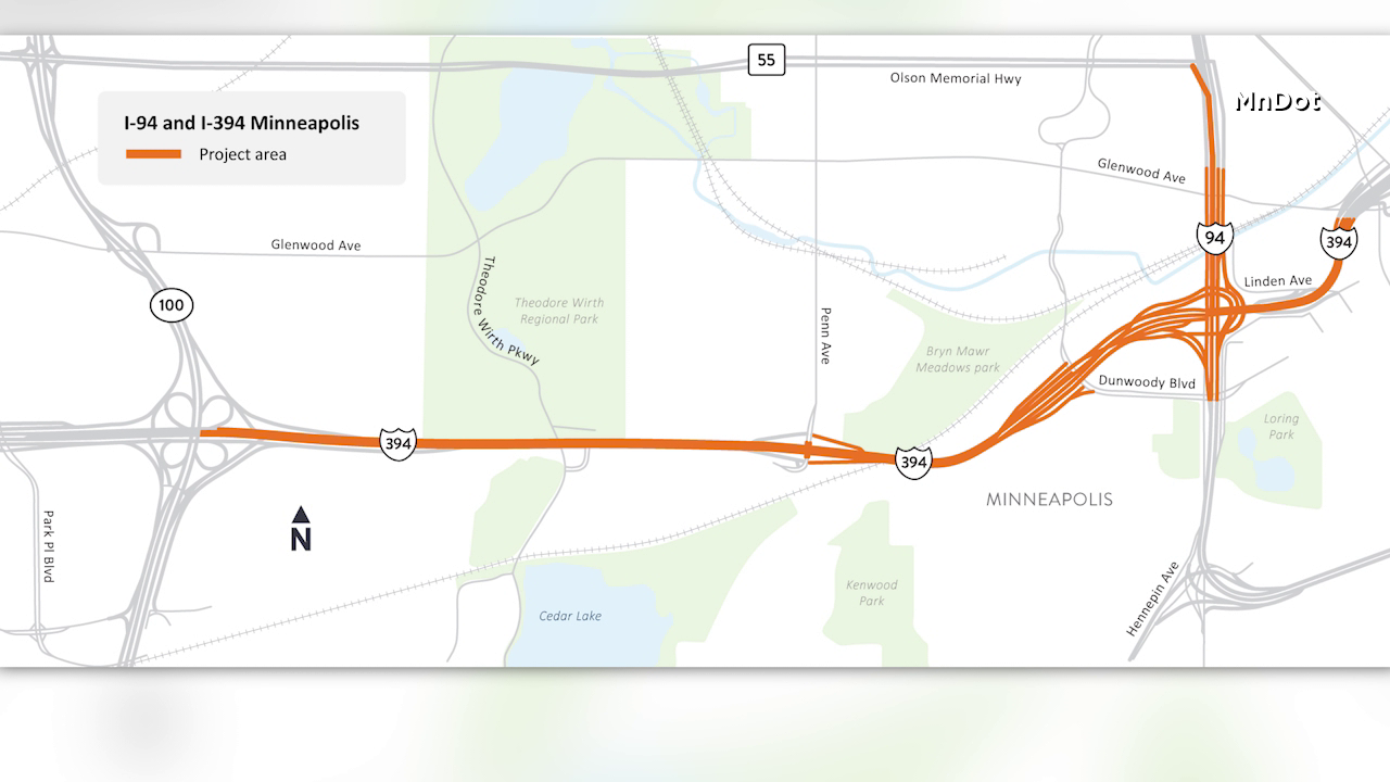 Eastbound I-394 in Minneapolis closing all weekend for highway repairs — KSTP 5, Fridley Business news