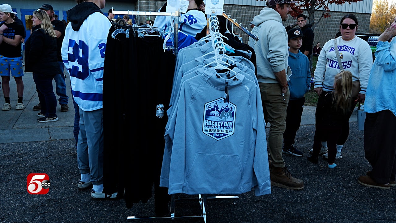 Brainerd celebrates 100 days until Hockey Day Minnesota — KSTP 5, Fridley Schools news