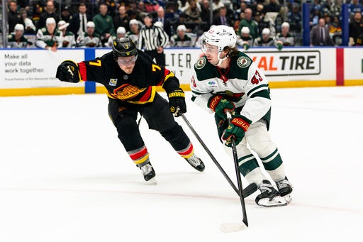 Quinn Hughes has a goal and an assist in his Vancouver return in Wild’s 4-2 victory — KSTP 5, Fridley Sports news
