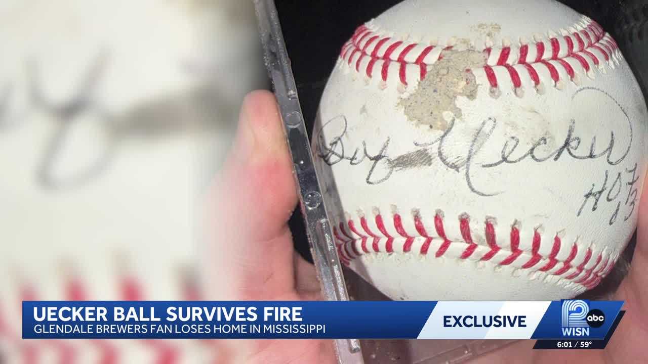 Cherished baseball signed by Bob Uecker survives Mississippi fire — WISN 12 Milwaukee, Fridley Community news