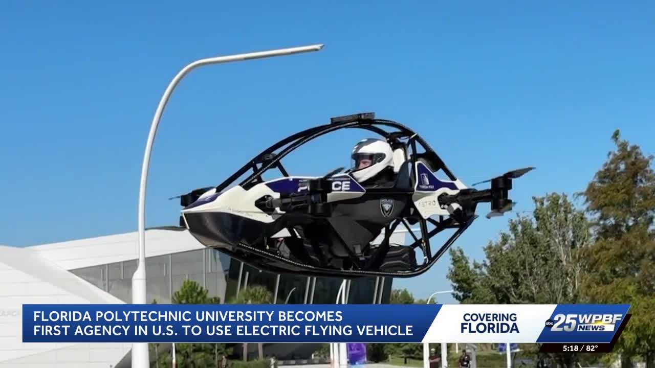 Florida Polytechnic University develops electric flying vehicle for police emergencies — WPBF West Palm Beach, Fridley Community news