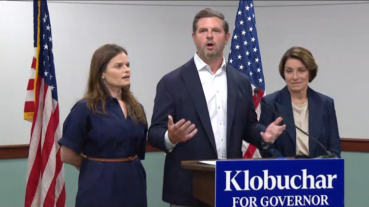 Parents of Harper Moyski backing Amy Klobuchar for governor — KARE 11 Local, Fridley Community news