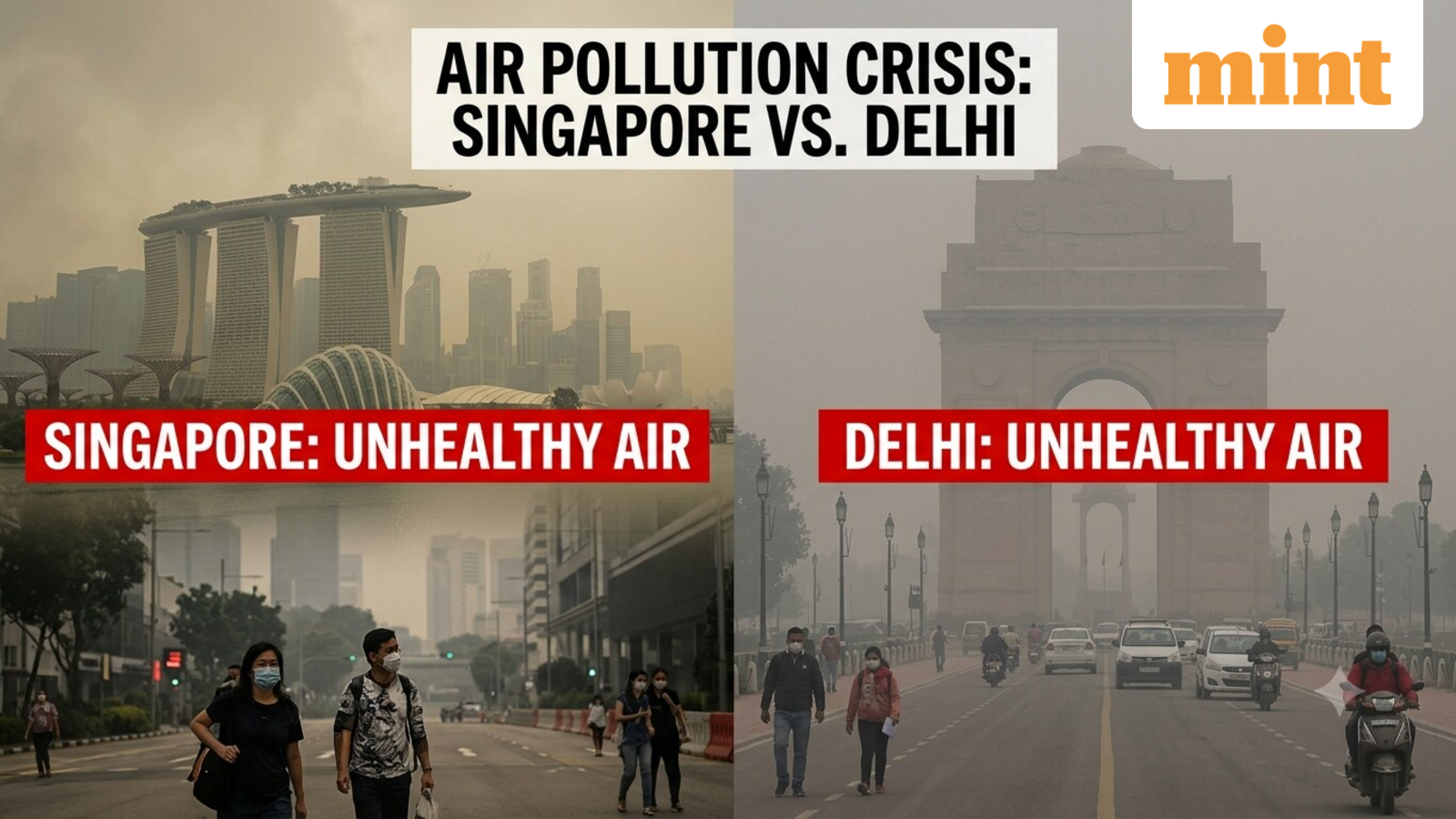 Delhi braces for GRAP curbs as AQI soars; Singapore battles wildfire haze. How do the two compare? — Mint India, Fridley Technology news